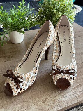 Café Noir woven heels – EU 40 (US 9–9.5)